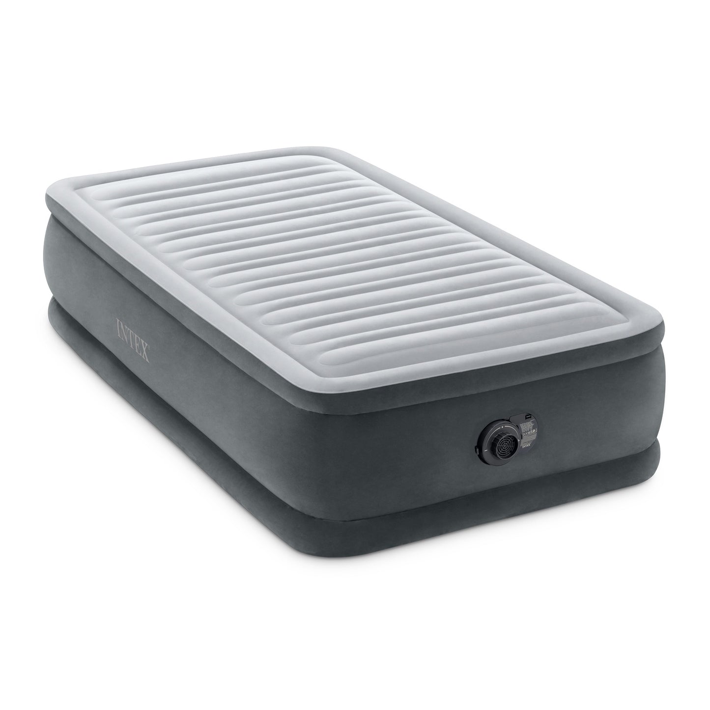 Single Air Mattress with Pump, 191x99 cm