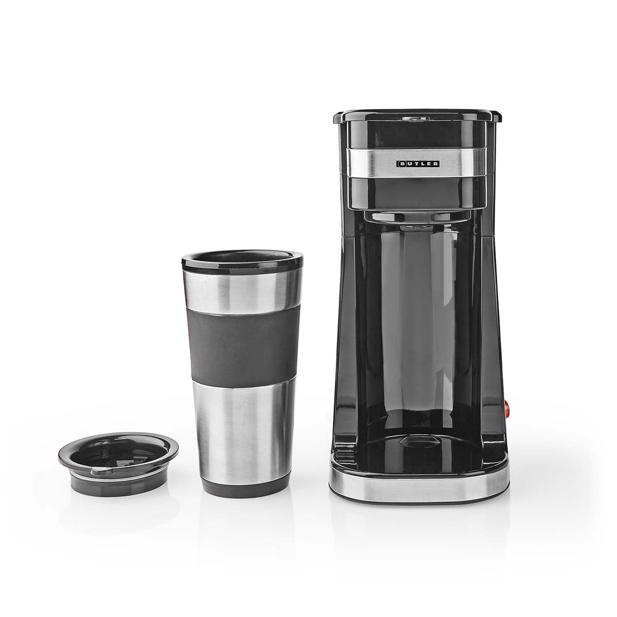 Single-Serve Coffee Maker, 0.4L, 750W, Auto Shut-Off, Black