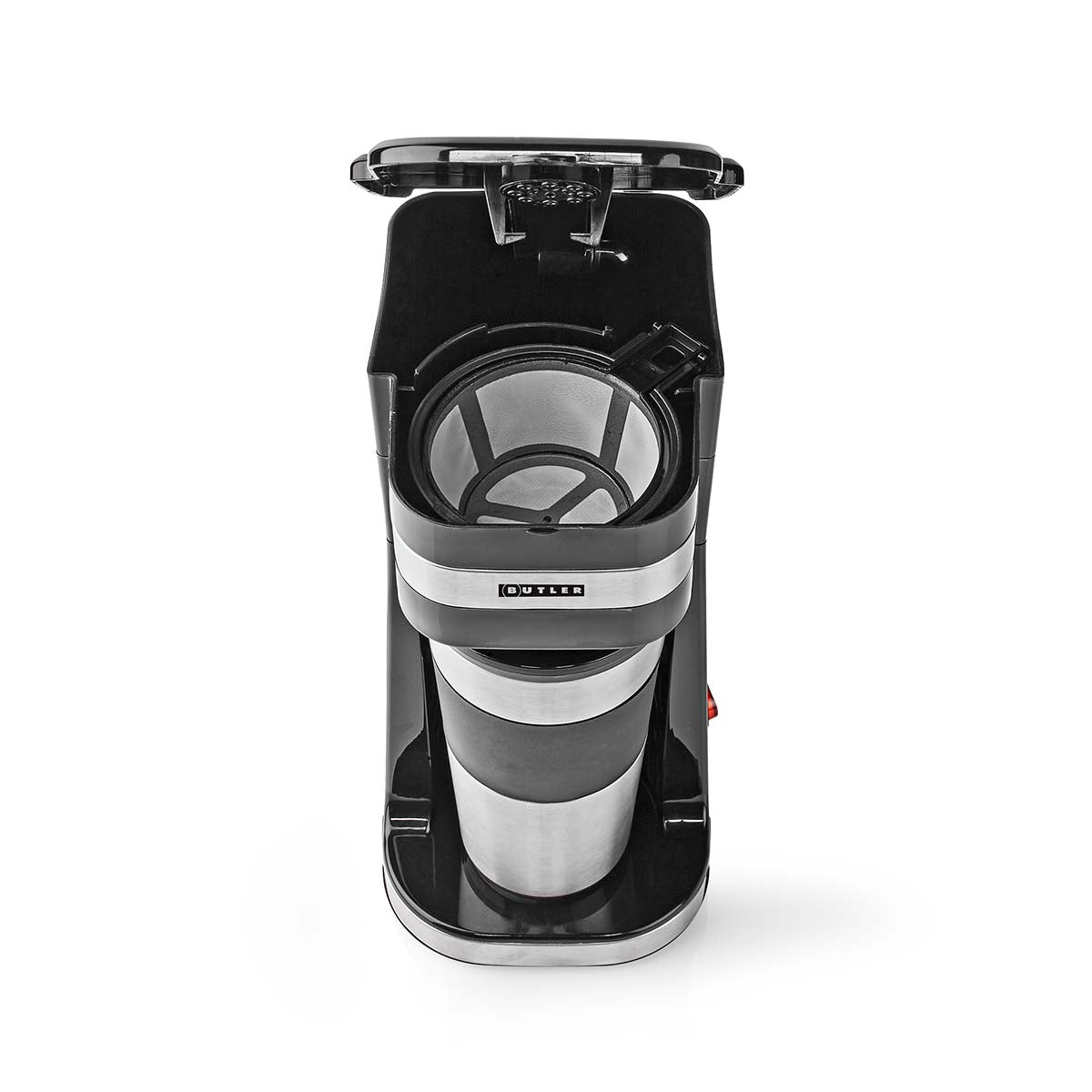 Single-Serve Coffee Maker, 0.4L, 750W, Auto Shut-Off, Black