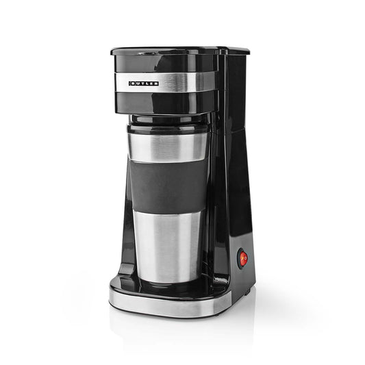 Single-Serve Coffee Maker, 0.4L, 750W, Auto Shut-Off, Black