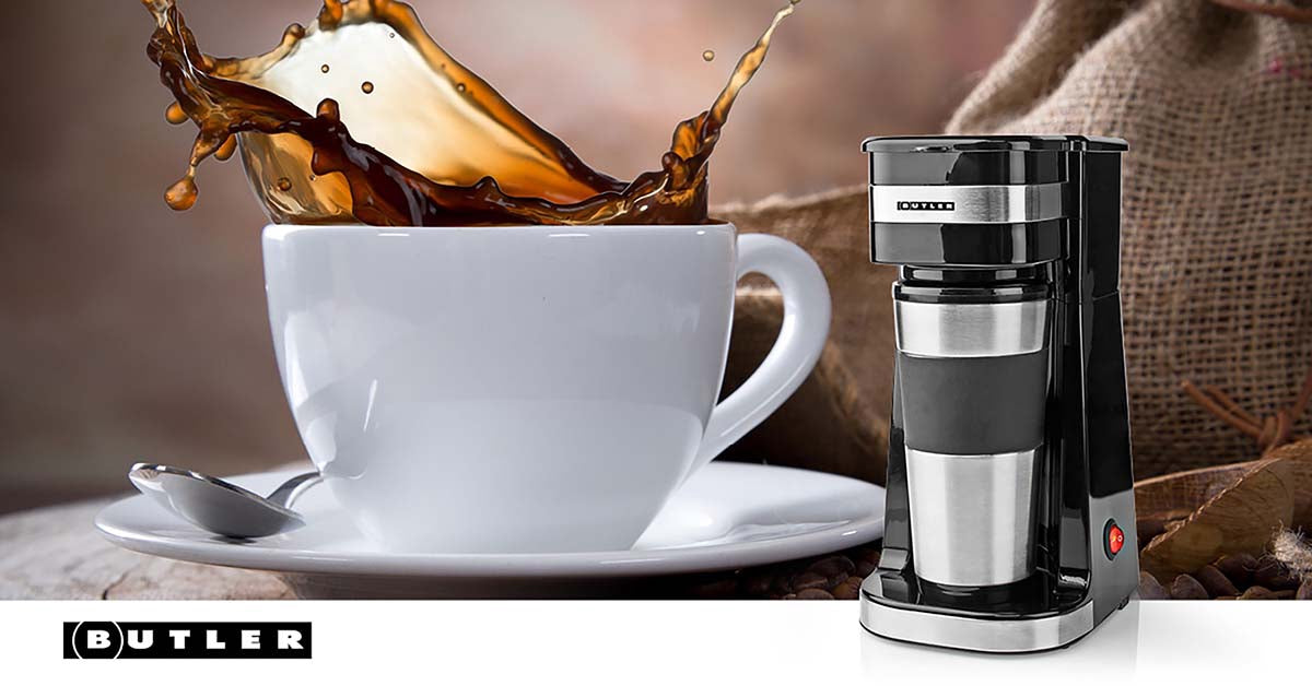 Single-Serve Coffee Maker, 0.4L, 750W, Auto Shut-Off, Black