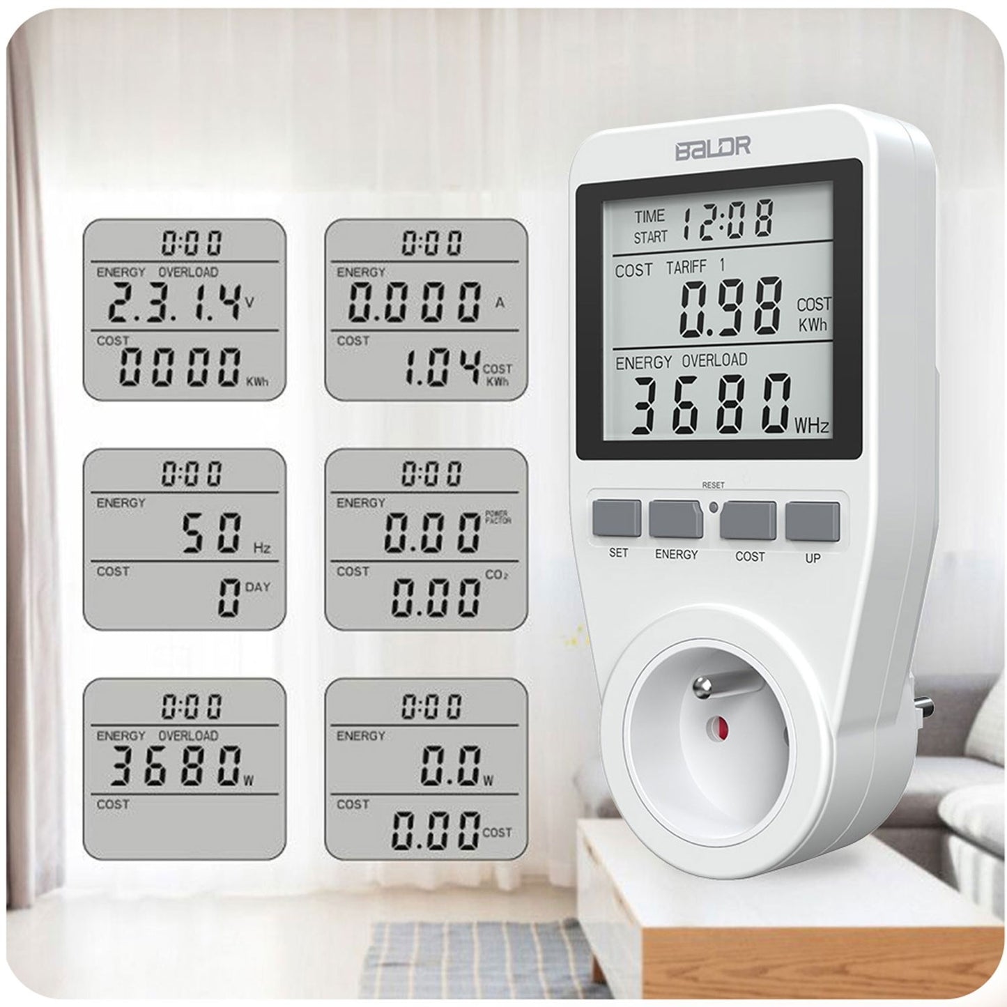 Single-phase electricity meter Berdsen BD-990 White