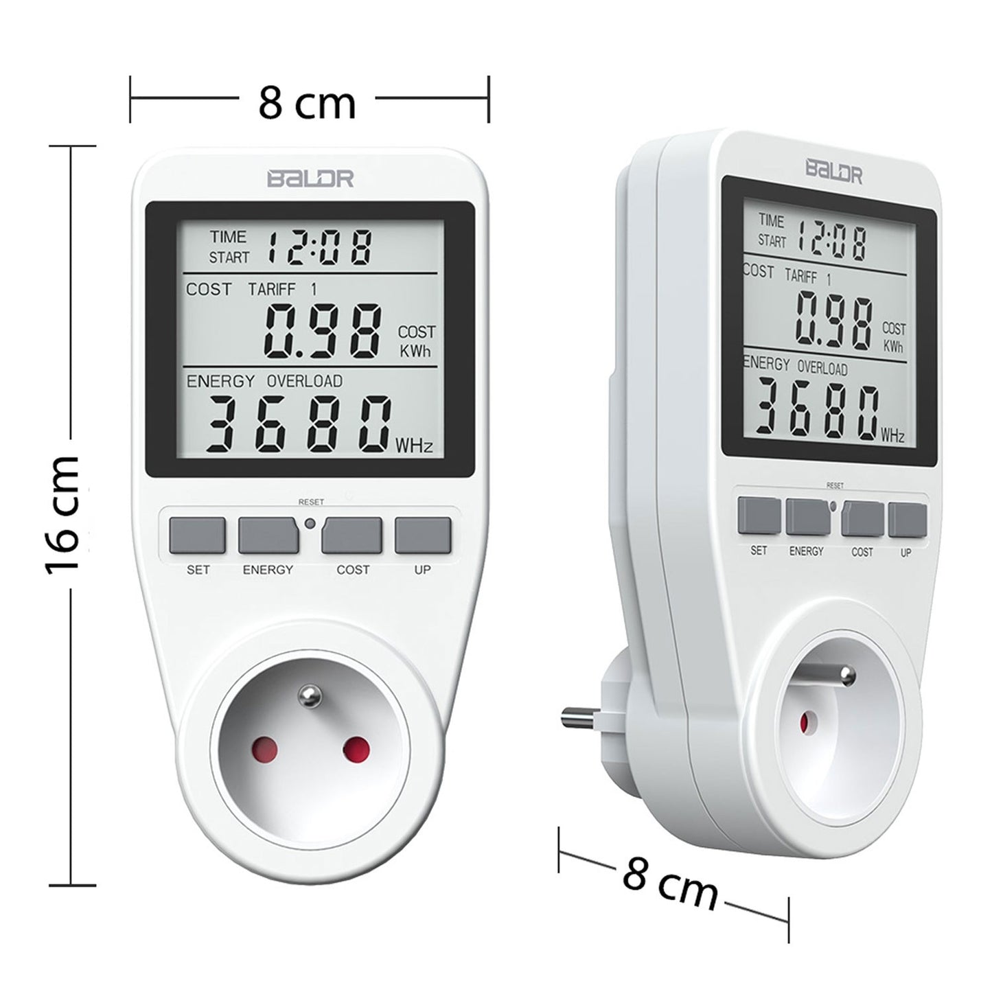 Single-phase electricity meter Berdsen BD-990 White
