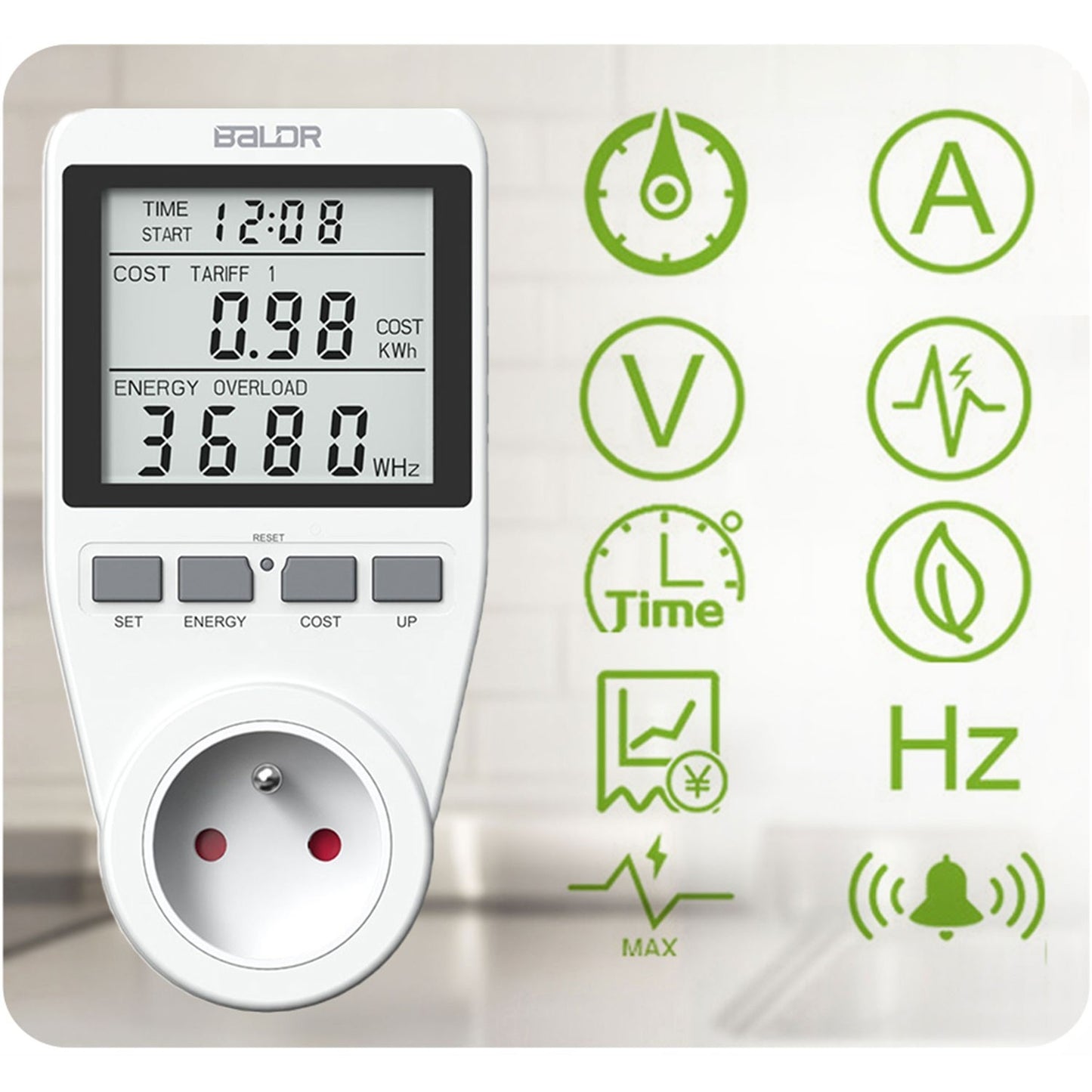 Single-phase electricity meter Berdsen BD-990 White