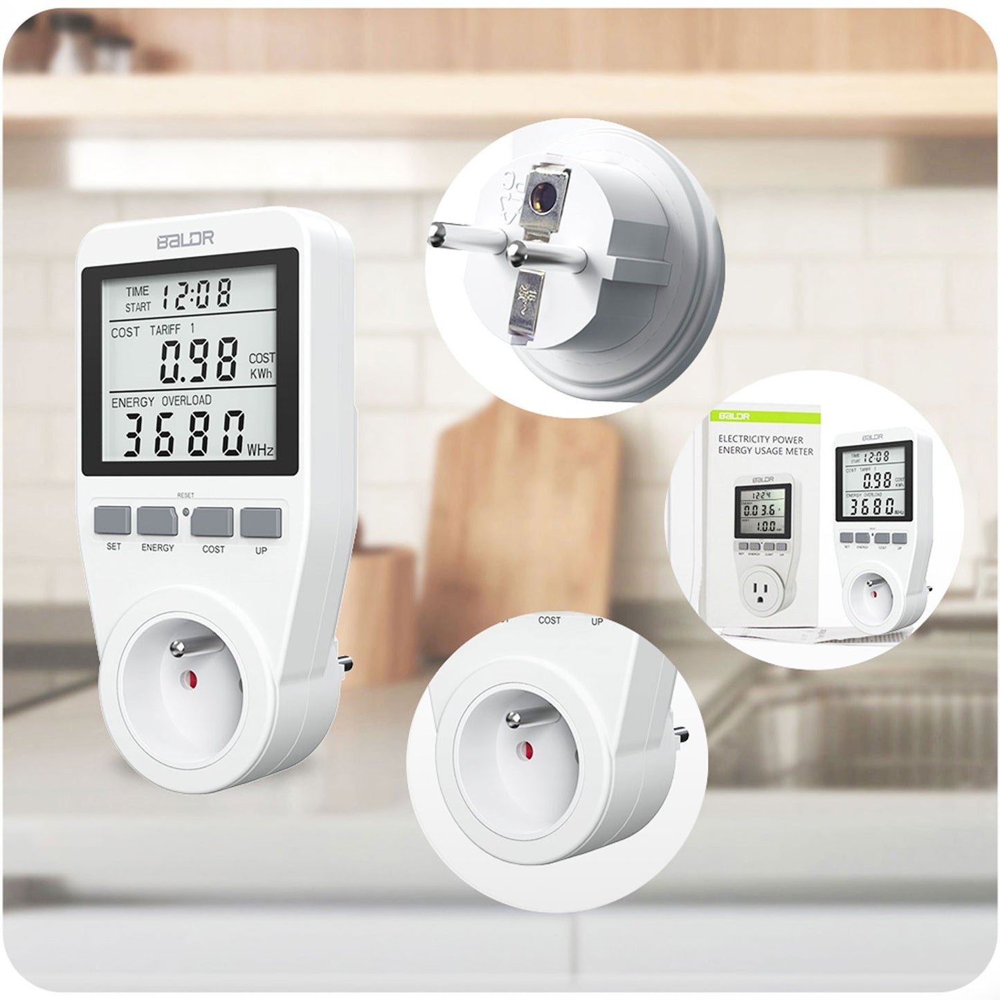 Single-phase electricity meter Berdsen BD-990 White
