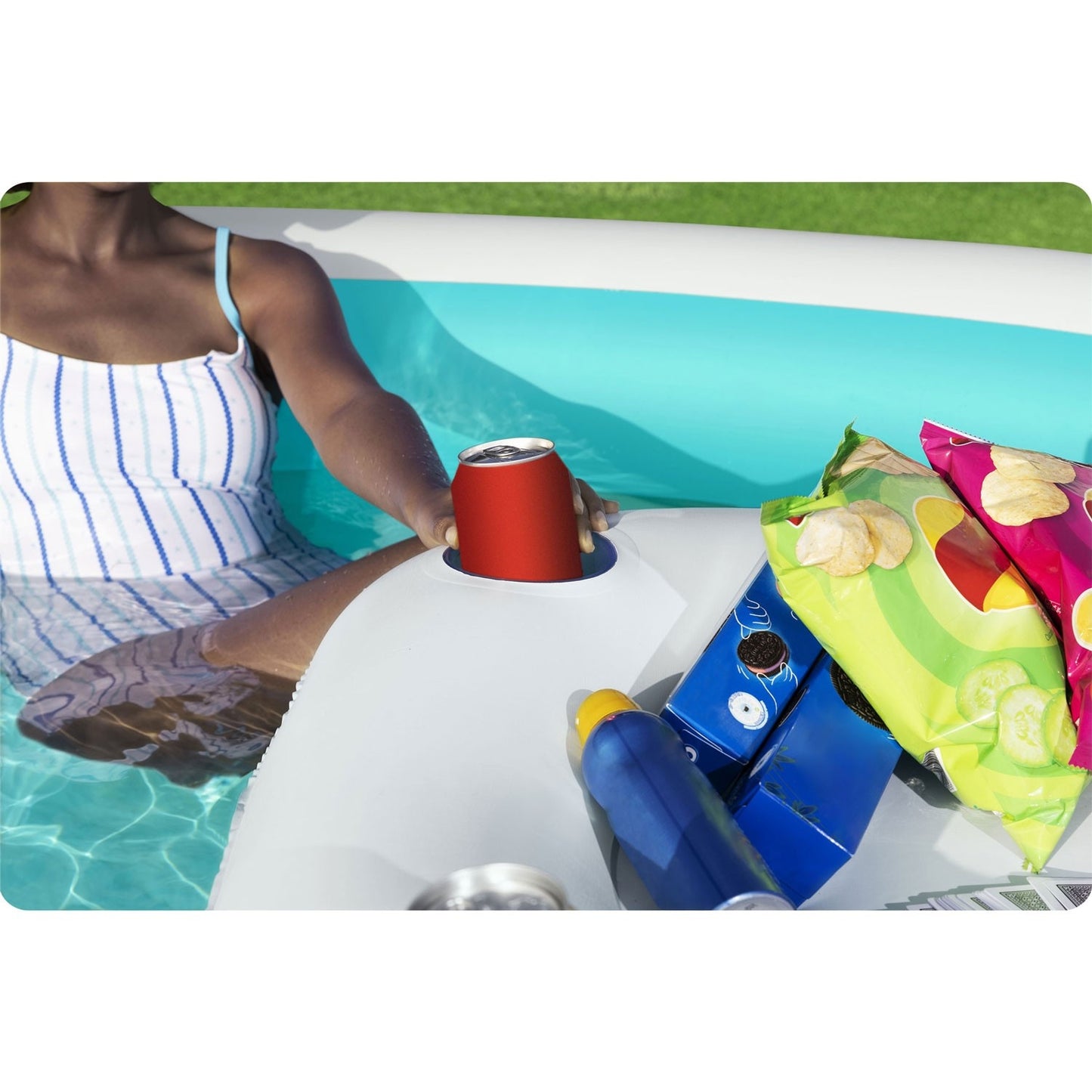Sippin' Summer inflatable pool 218 x 218 x 48 cm Bestway 54446