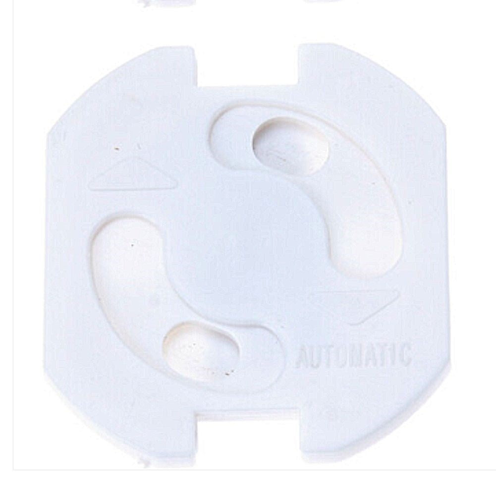 Six covers for electrical outlets with automatic turning system and self-adhesive strip