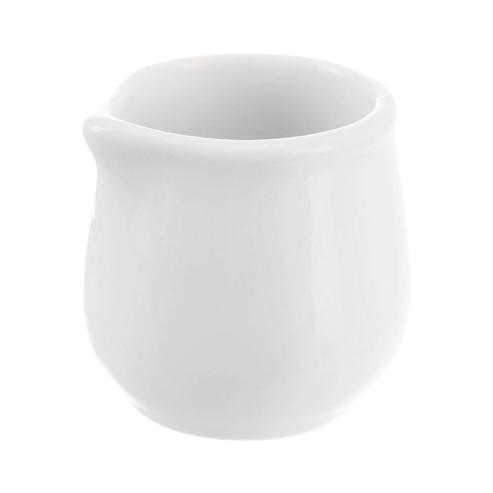 Six elegant porcelain jugs with practical spouts