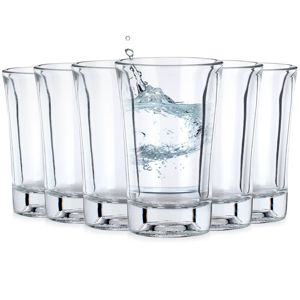 Six glasses for vodka, liqueur or shots - dishwasher safe