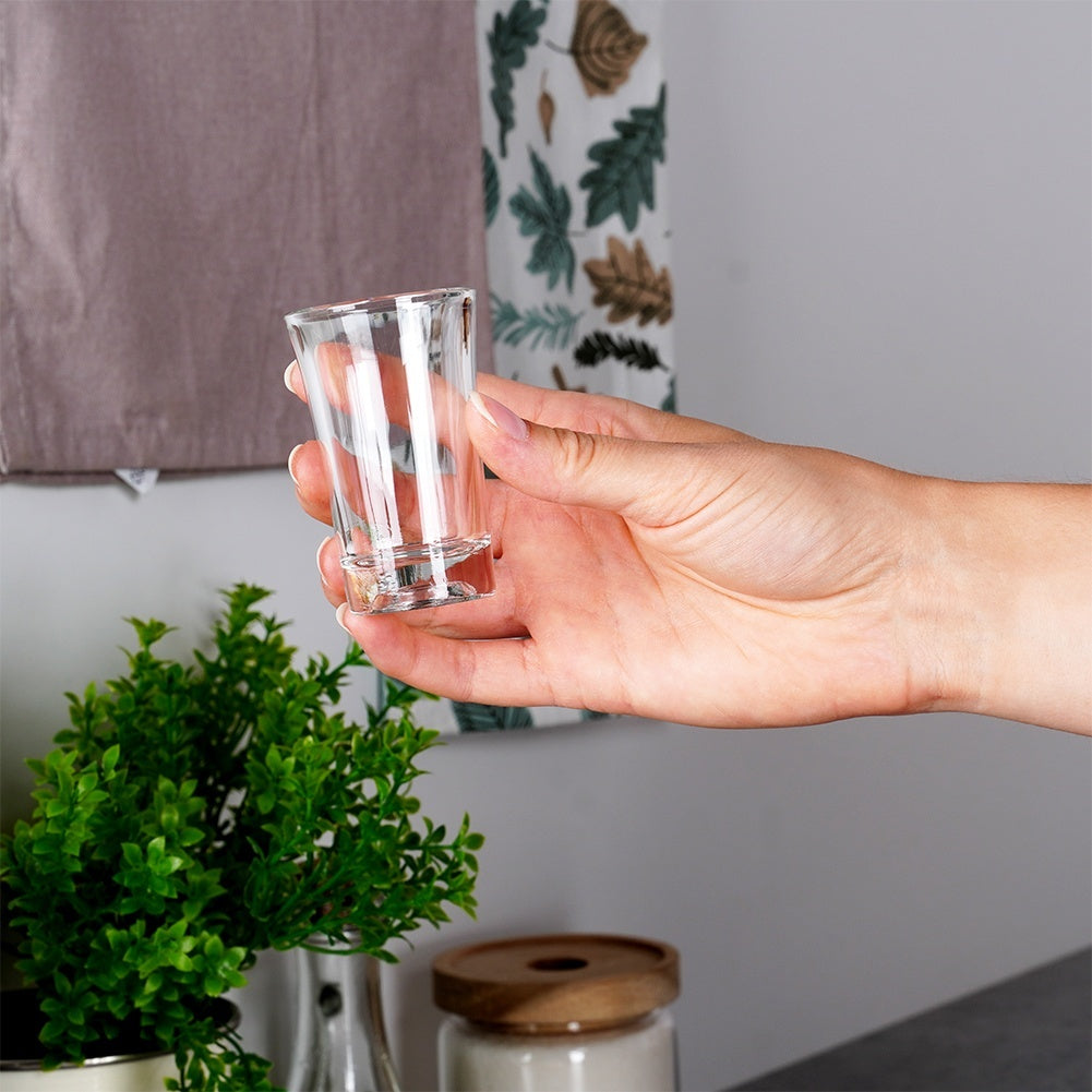 Six glasses for vodka, liqueur or shots - dishwasher safe