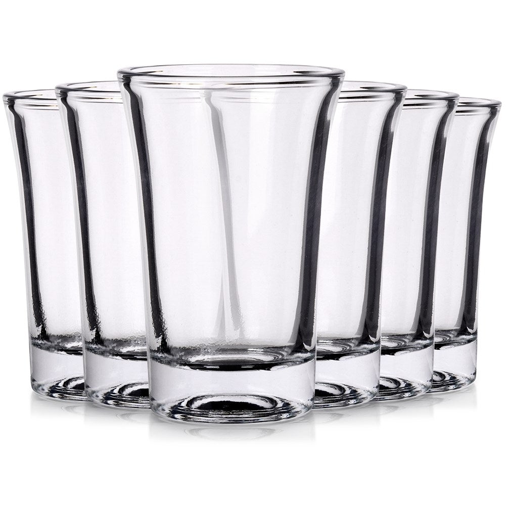 Six glasses for vodka, liqueurs or shots - Dishwasher safe