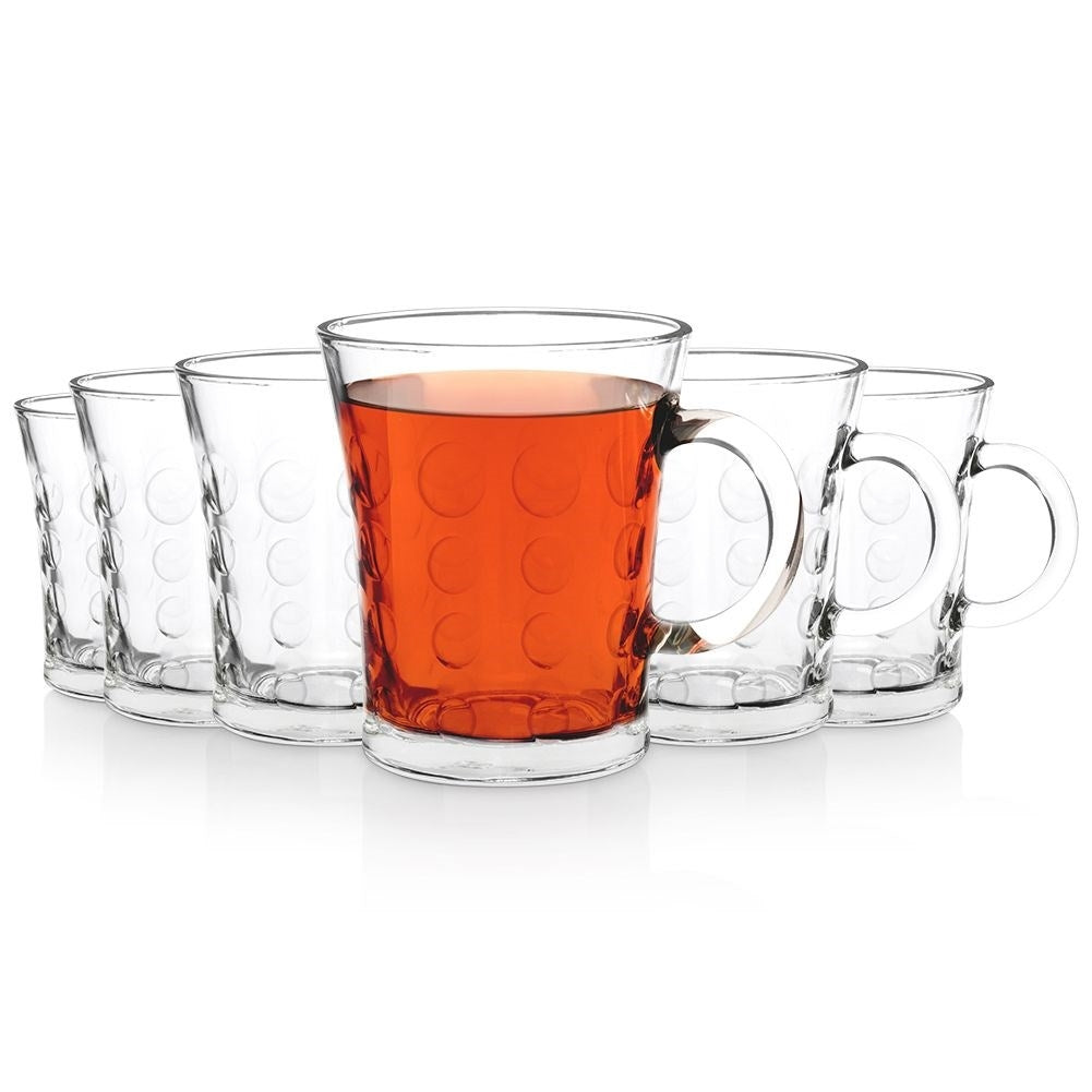 Six glasses with handles - Perfect for coffee and tea