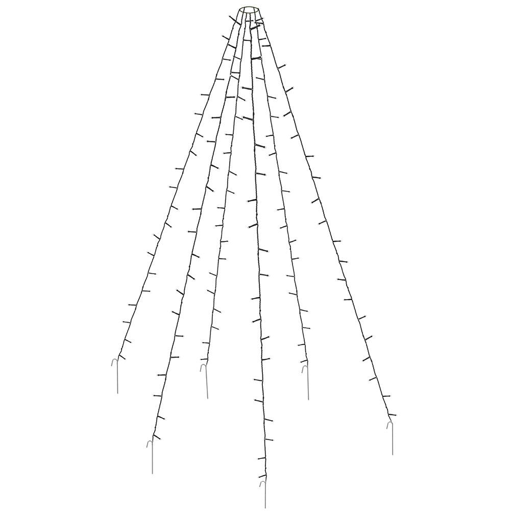 Six interconnected light loops with 192 LED lights