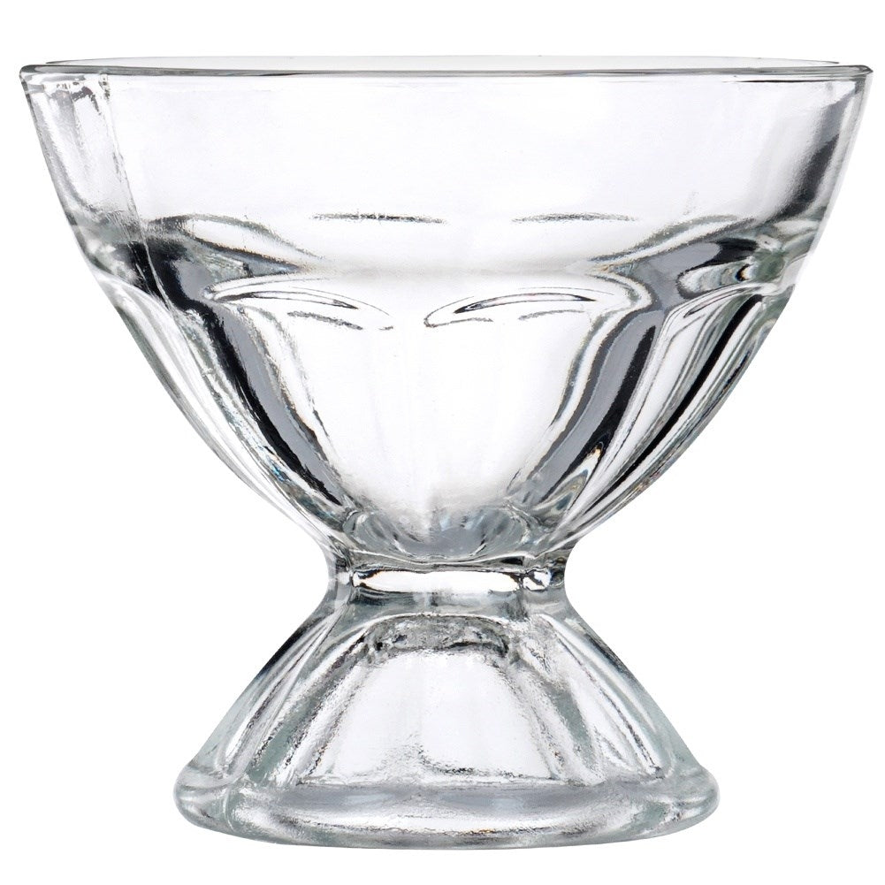 Six small glass dessert bowls, perfect for snacks and desserts