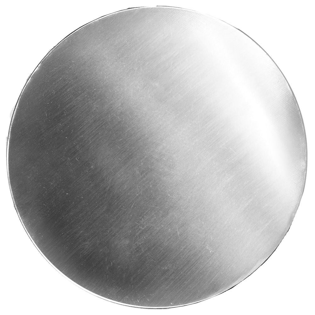 Six stainless steel coasters with protective foam