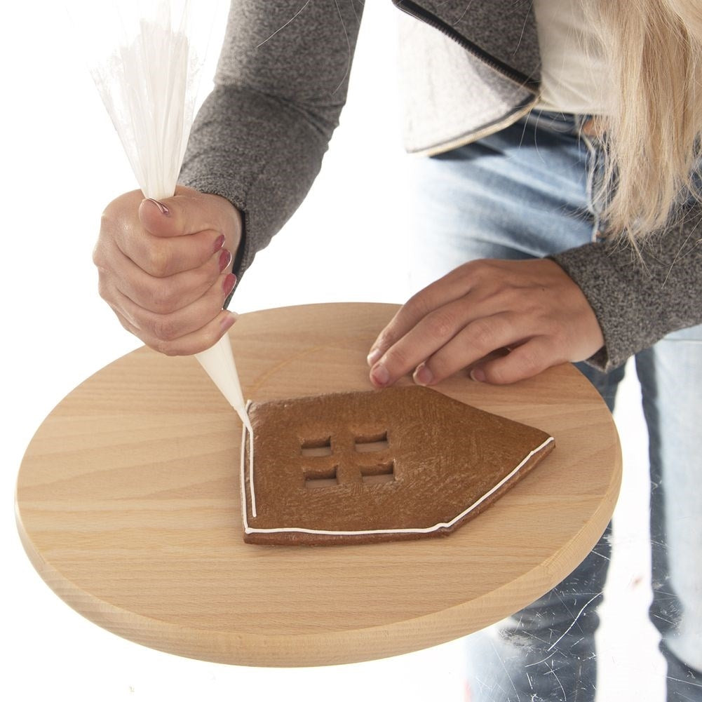 Six stainless steel gingerbread molds for 3D gingerbread houses
