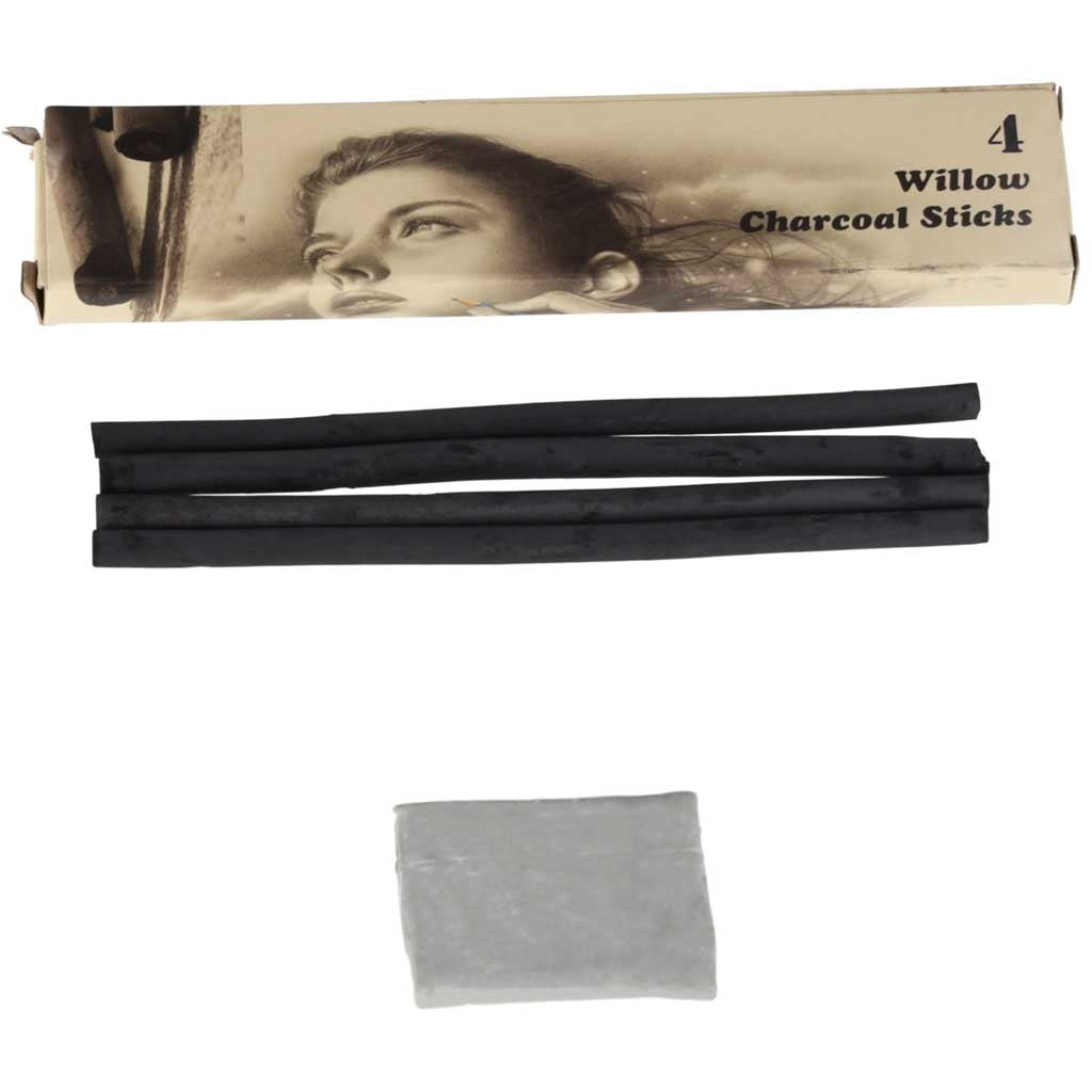 Sketching Art Set – 54-Piece Pencil & Charcoal Kit