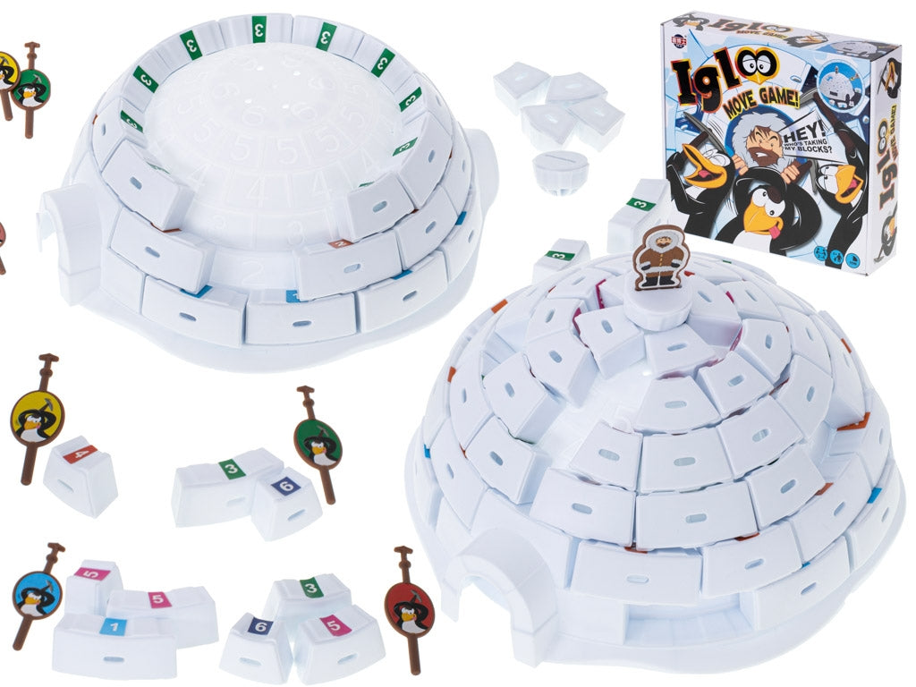 Skill game build igloos penguins