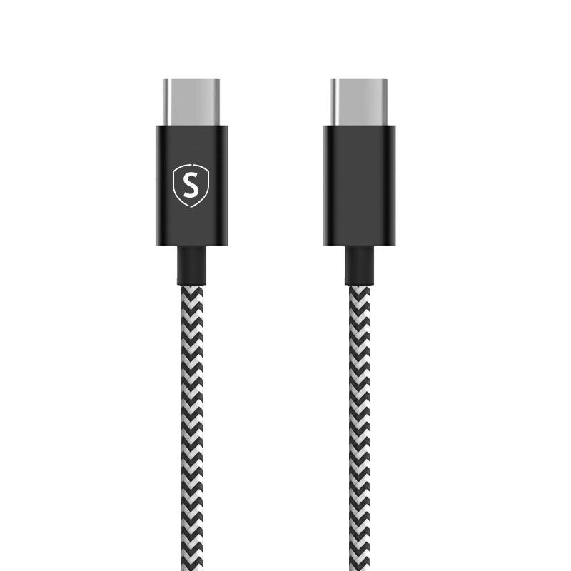 Skin USB-C to USB-C Cable 2.1A, 1m - Black/White