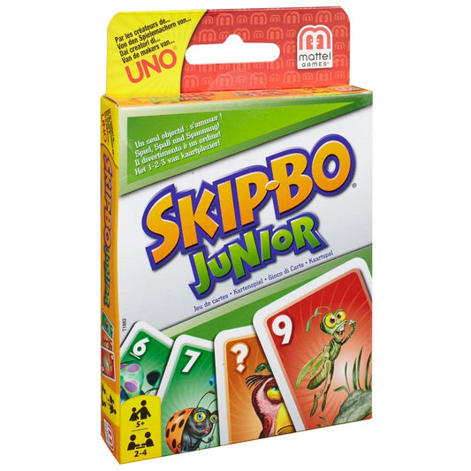 Skip-Bo Junior Card Game for Kids, Ages 5+, 2-4 Players