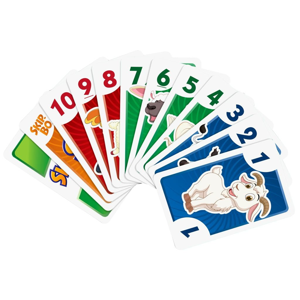 Skip-Bo Junior Card Game for Kids, Ages 5+, 2-4 Players