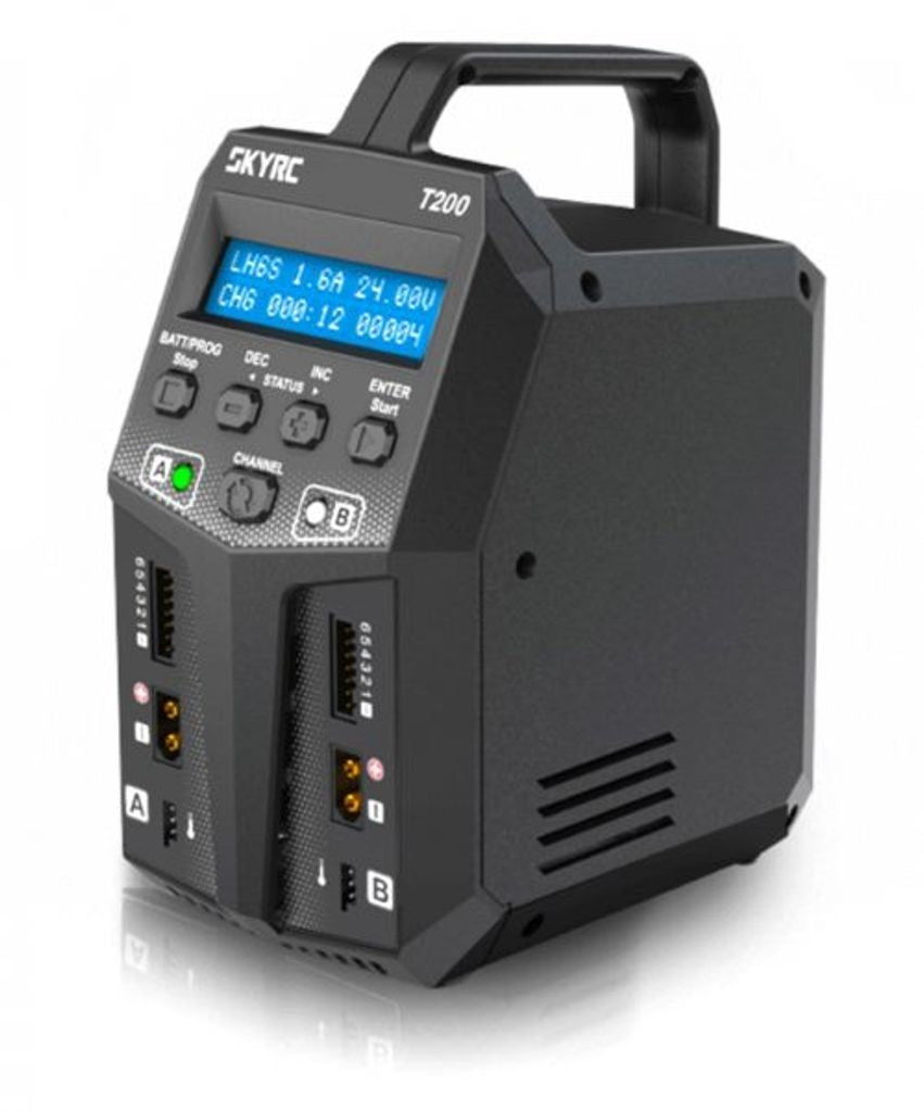 SkyRC T200 XT60 Charger 240VAC/12VDC 12A 2x100W