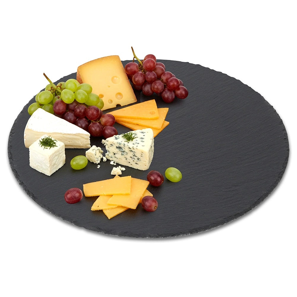 Slate Stone Serving Tray, Round 30 cm