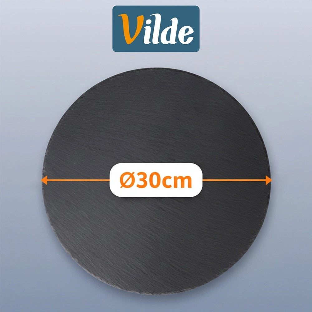 Slate Stone Serving Tray, Round 30 cm
