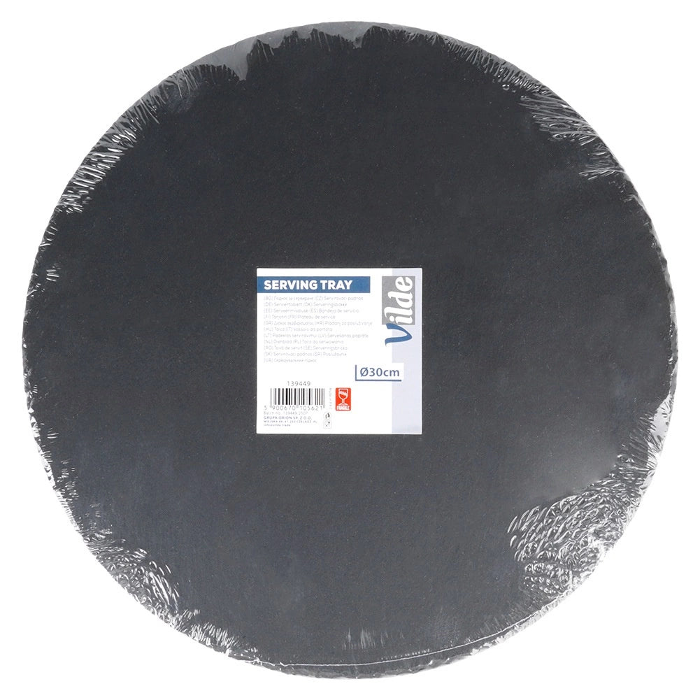 Slate Stone Serving Tray, Round 30 cm