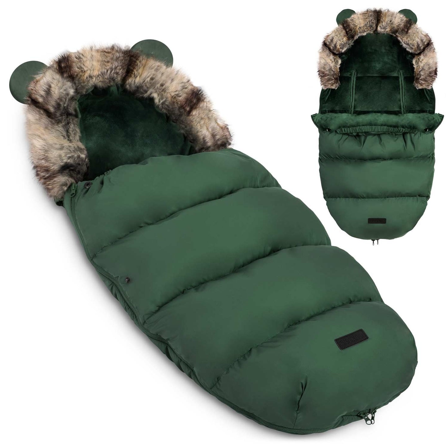 Elmi Ricokids stroller/sleigh sleeping bag - khaki