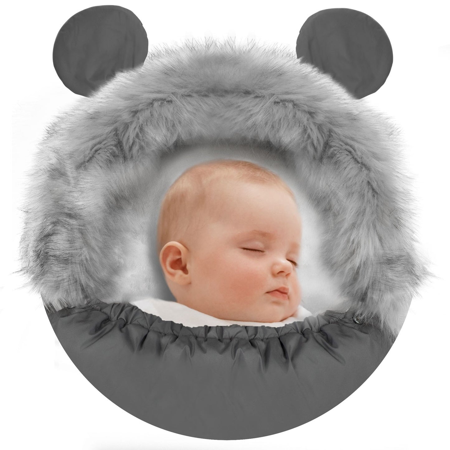 Sleeping bag for pram and sled Elmi Ricokids - dark grey