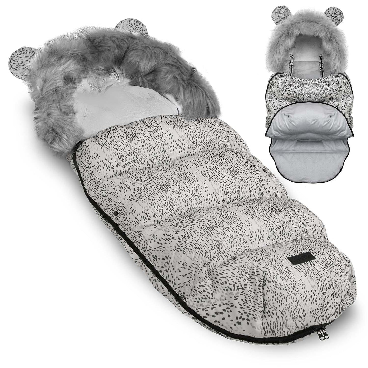 Sleeping bag for pram and sled Elmi Ricokids - white