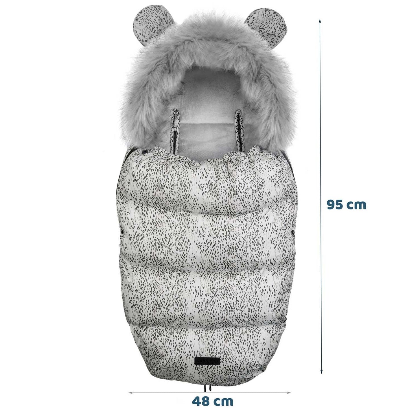 Sleeping bag for pram and sled Elmi Ricokids - white
