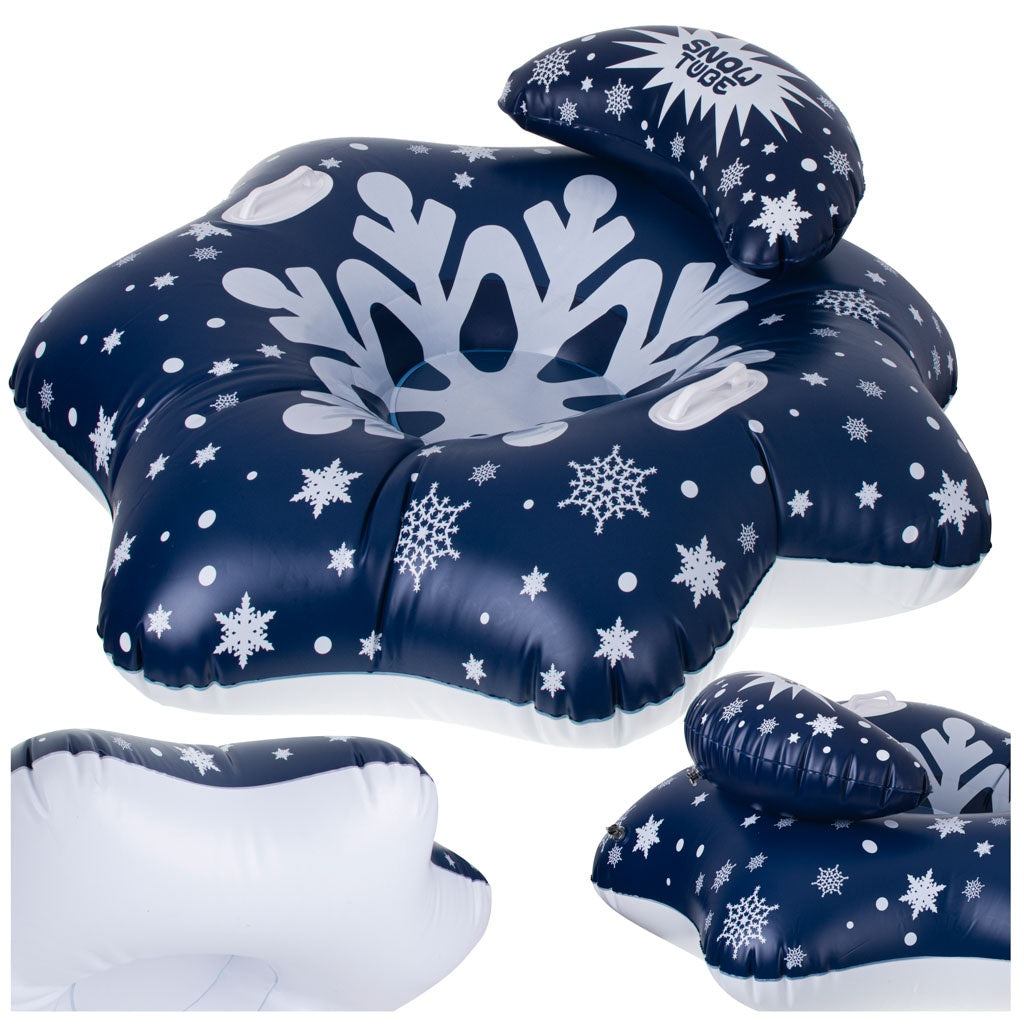 Slide sled inflatable snow wheel tyre star