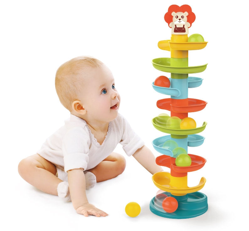 Slide track for balls tower with balls +18m
