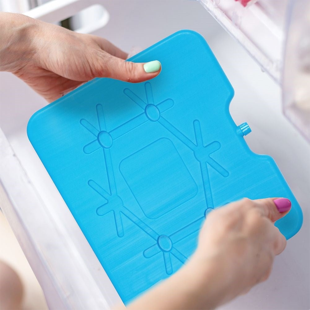 Slim cooling clamp for cooler bag - saves space!