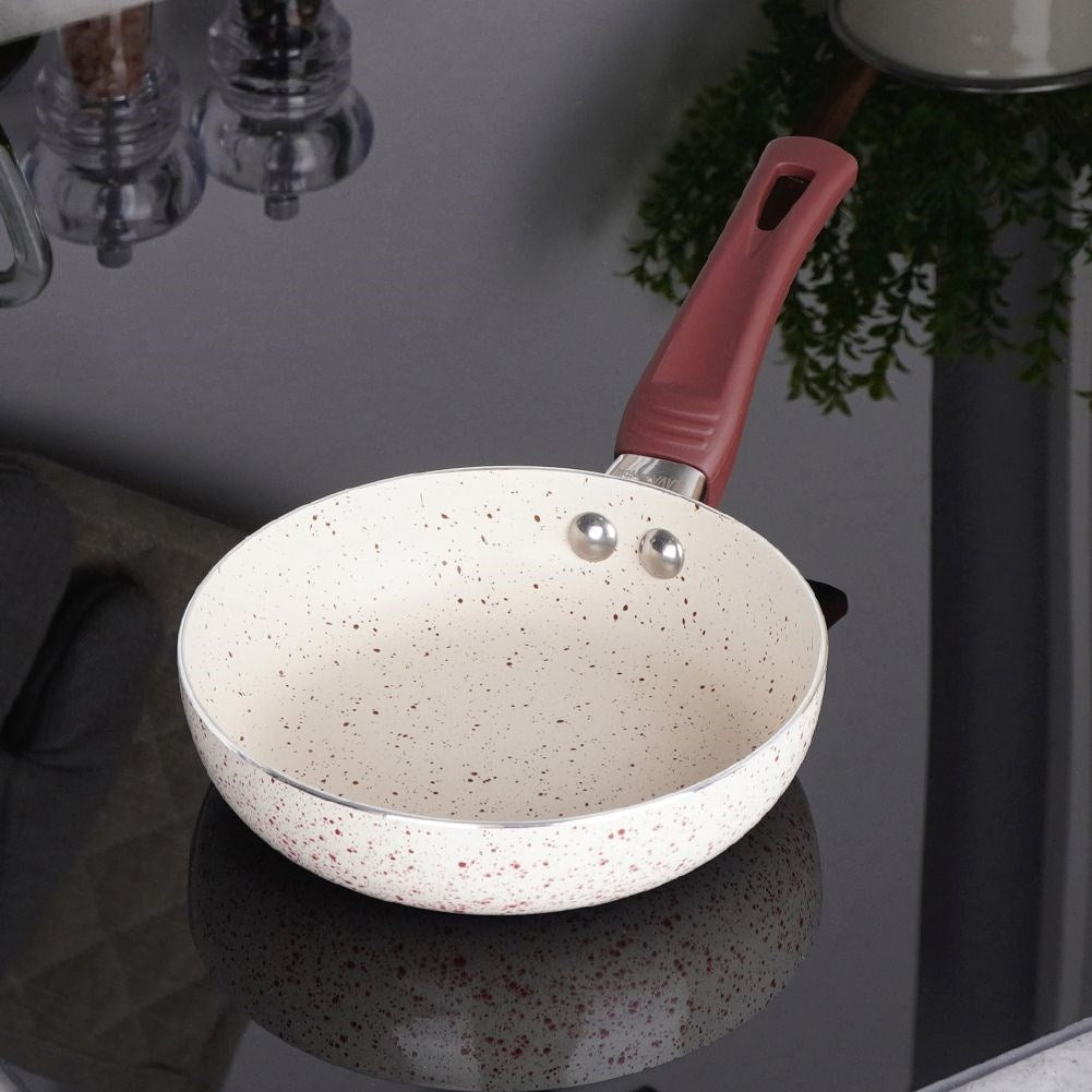 Small 14 cm frying pan with triple layer granite coating