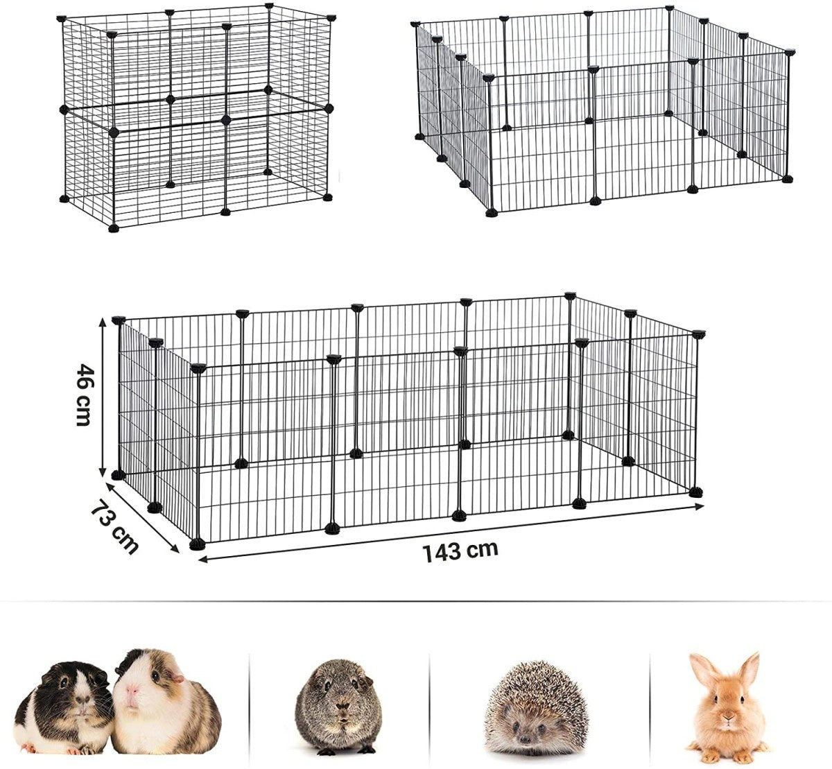 Small Animal Modular Playpen – Hamster, Guinea Pig, Rodents