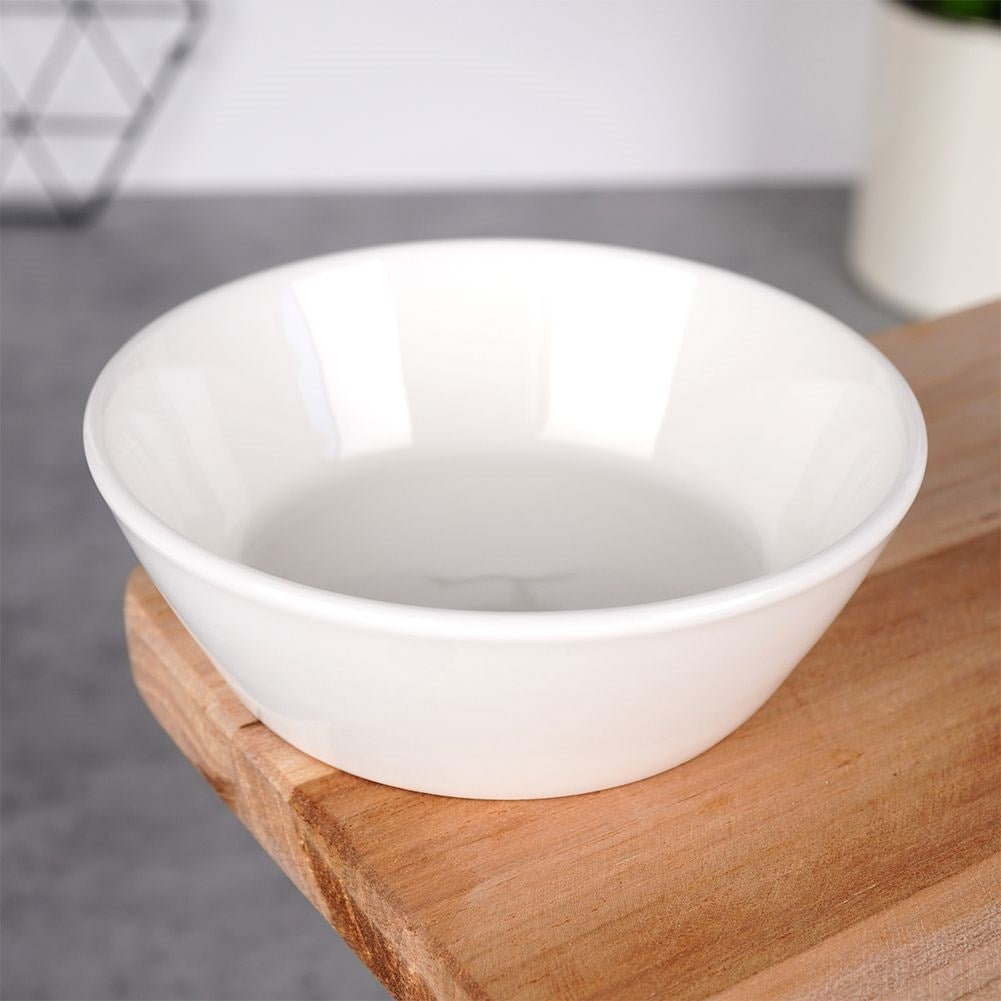Small Bowl 150 ml in White Porcelain for Dips and Snacks