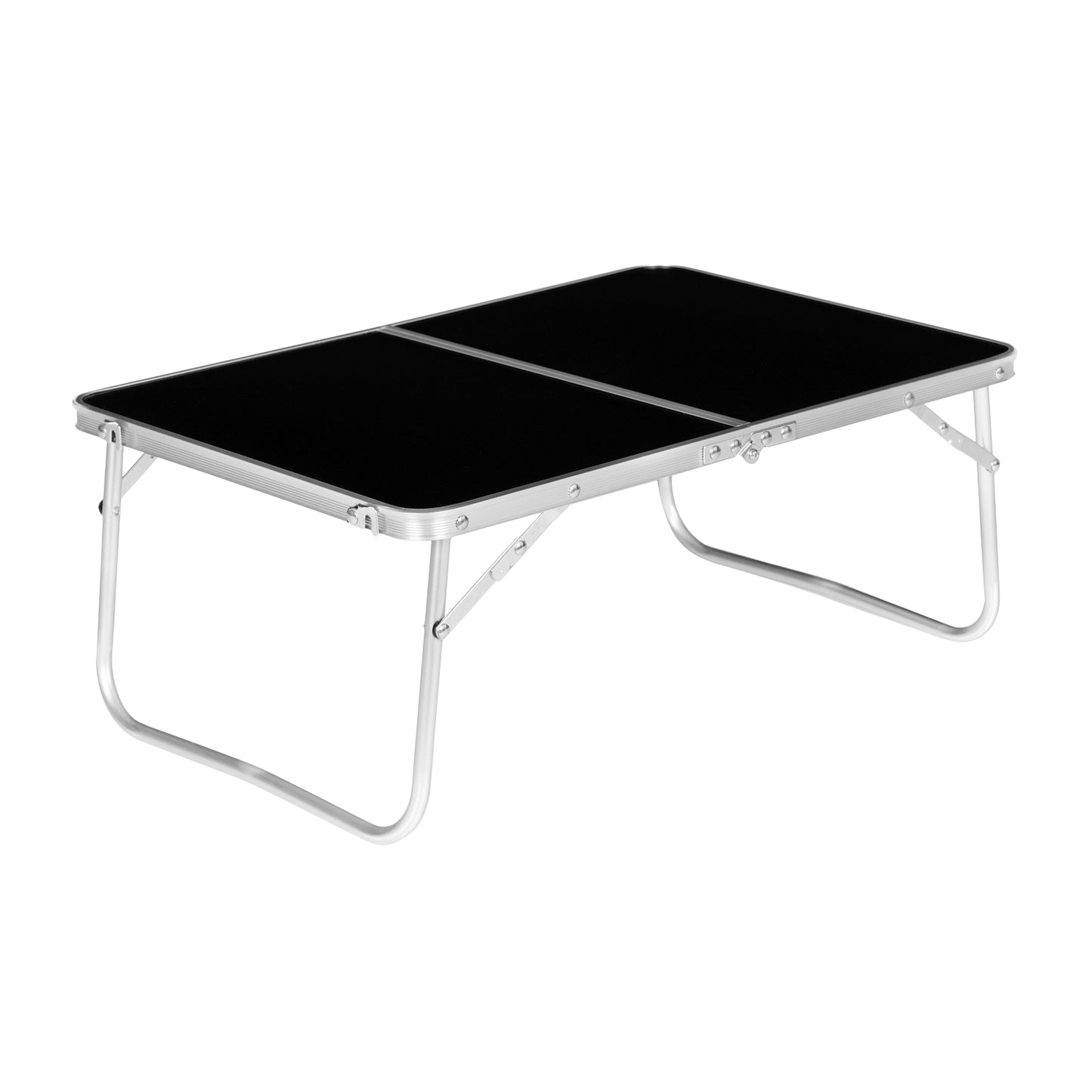 Small Camping Picnic Table Folding 60x40 cm Black MultiGarden