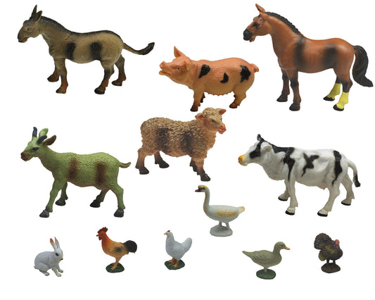 Small Farm Animals 12Pcs