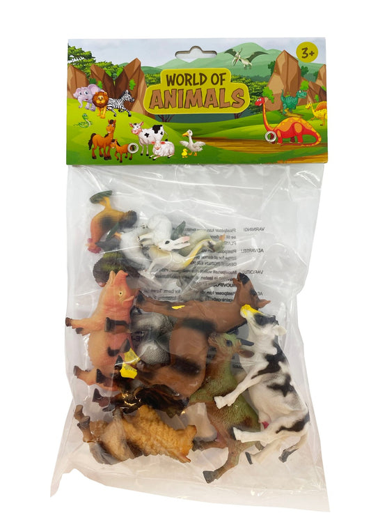 Small Farm Animals Set, 12 Pieces, Ages 3+