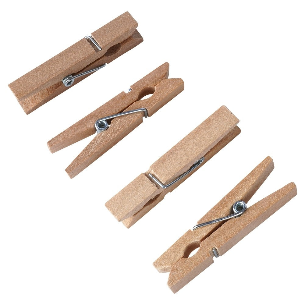 Small clips 4.5 cm in pine for photos and postcards
