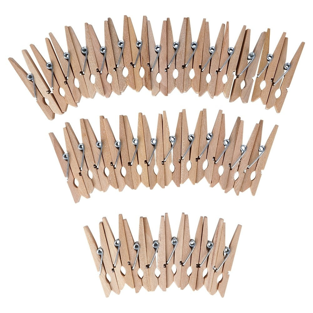Small clips 4.5 cm in pine for photos and postcards