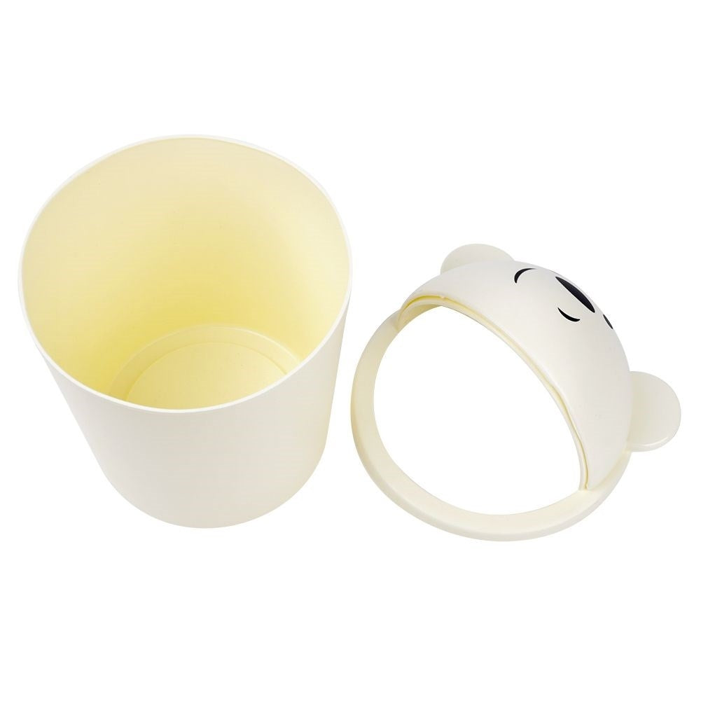 Small dustbin with removable lid in a cute bear shape