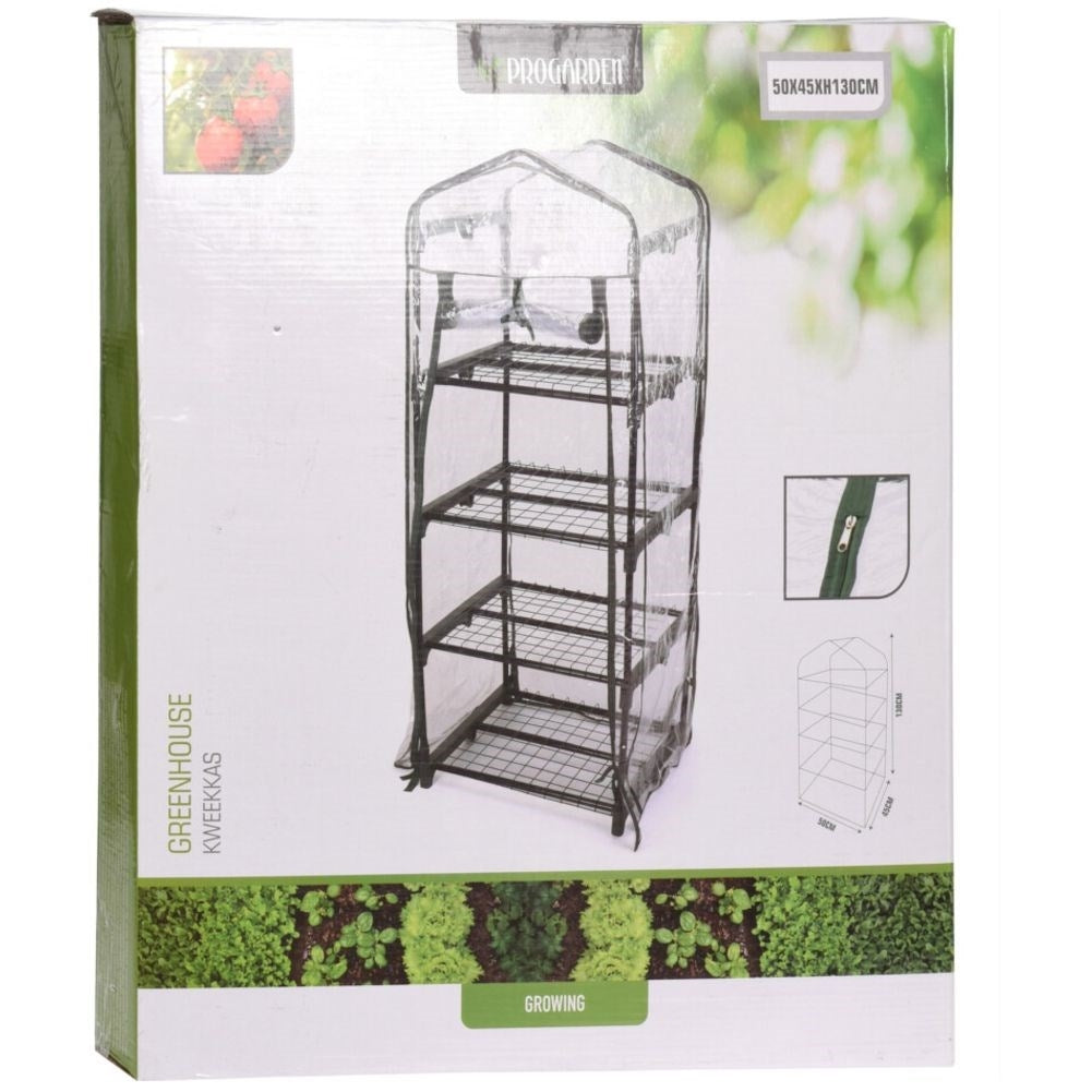Small greenhouse for flowers, herbs and vegetables