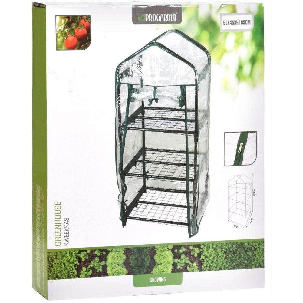 Small greenhouse for flowers, herbs and vegetables