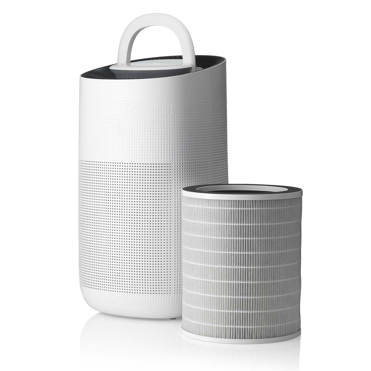 Smart Air Purifier with HEPA Filter, UV Light, White