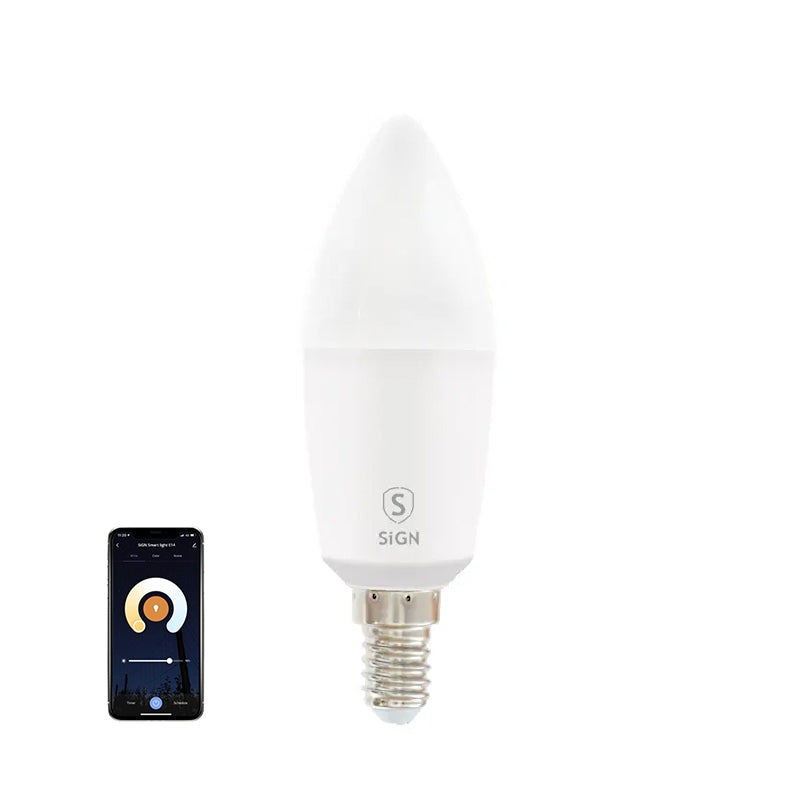Smart Dimmable LED lamp E14, C37, 5W