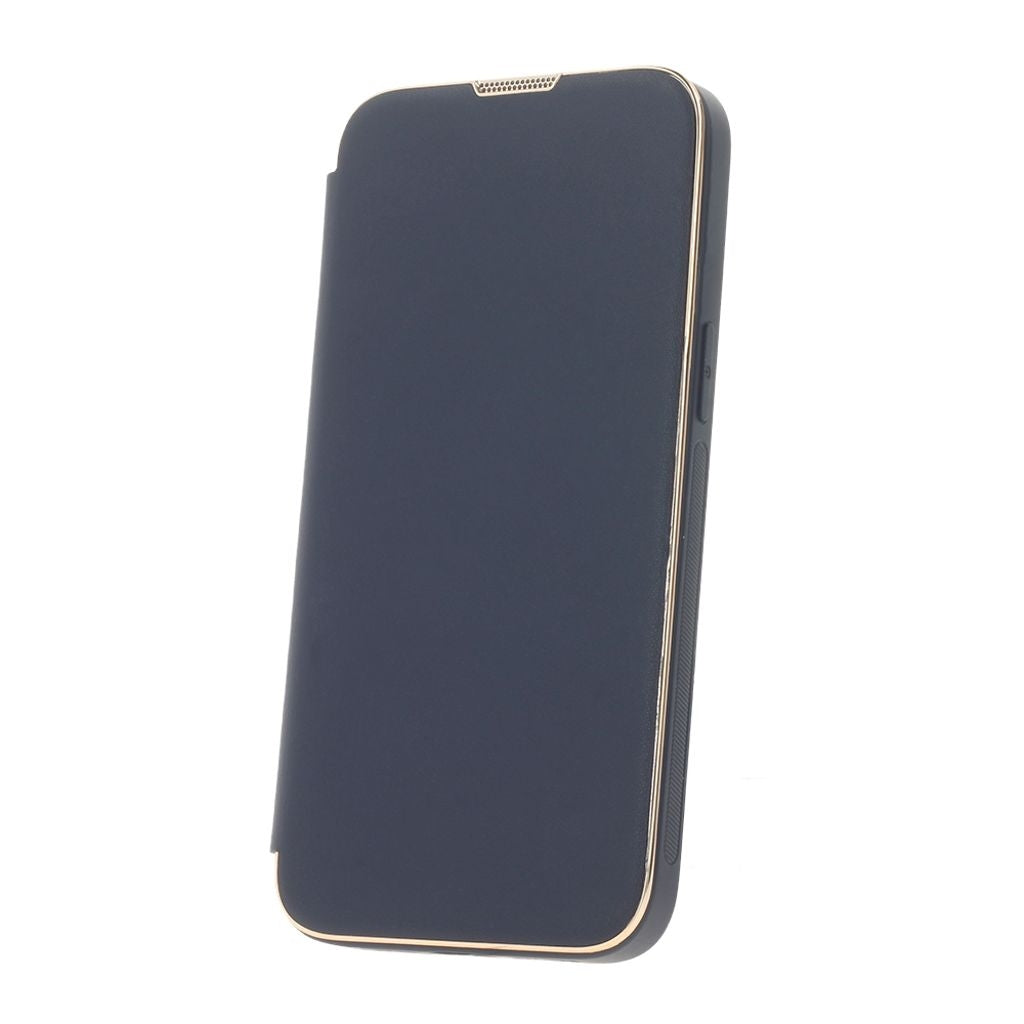 Smart Gold Frame Mag iPhone 14 Plus Case - Navy Blue